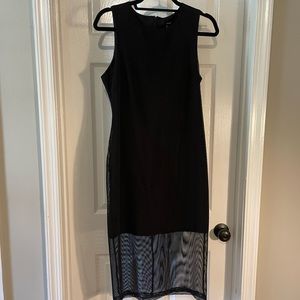 Forever 21 Black dress with mesh overlay Size Large